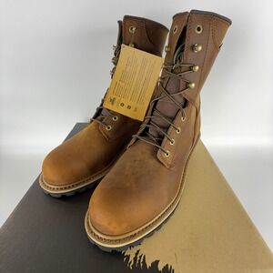 Irish Setter Mesabi Logger 8" Waterproof Work Boots Mens 11EE Leather 83834 NIB